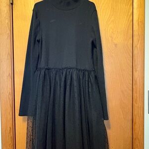 GAP Charcoal Ribbed Knit Turtleneck